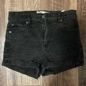 Black Jean Shorts